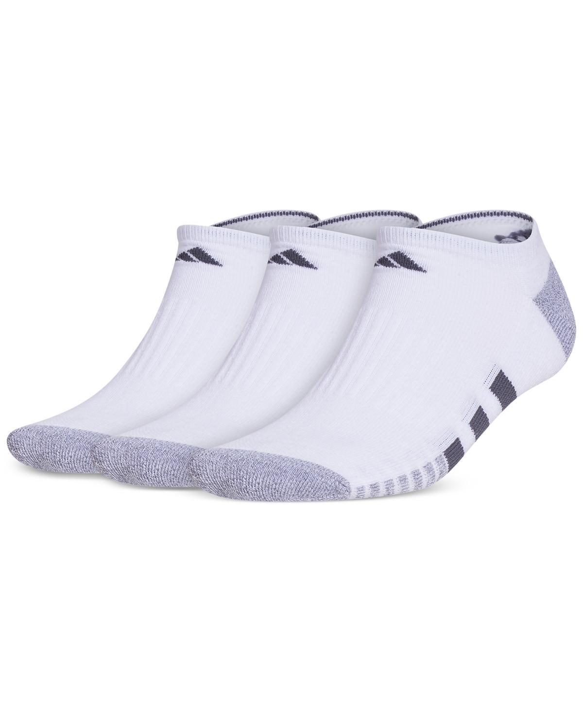 Men's adidas Cushioned 3.0 3-Pack No Show Socks, Size: 6-12, White Product Image
