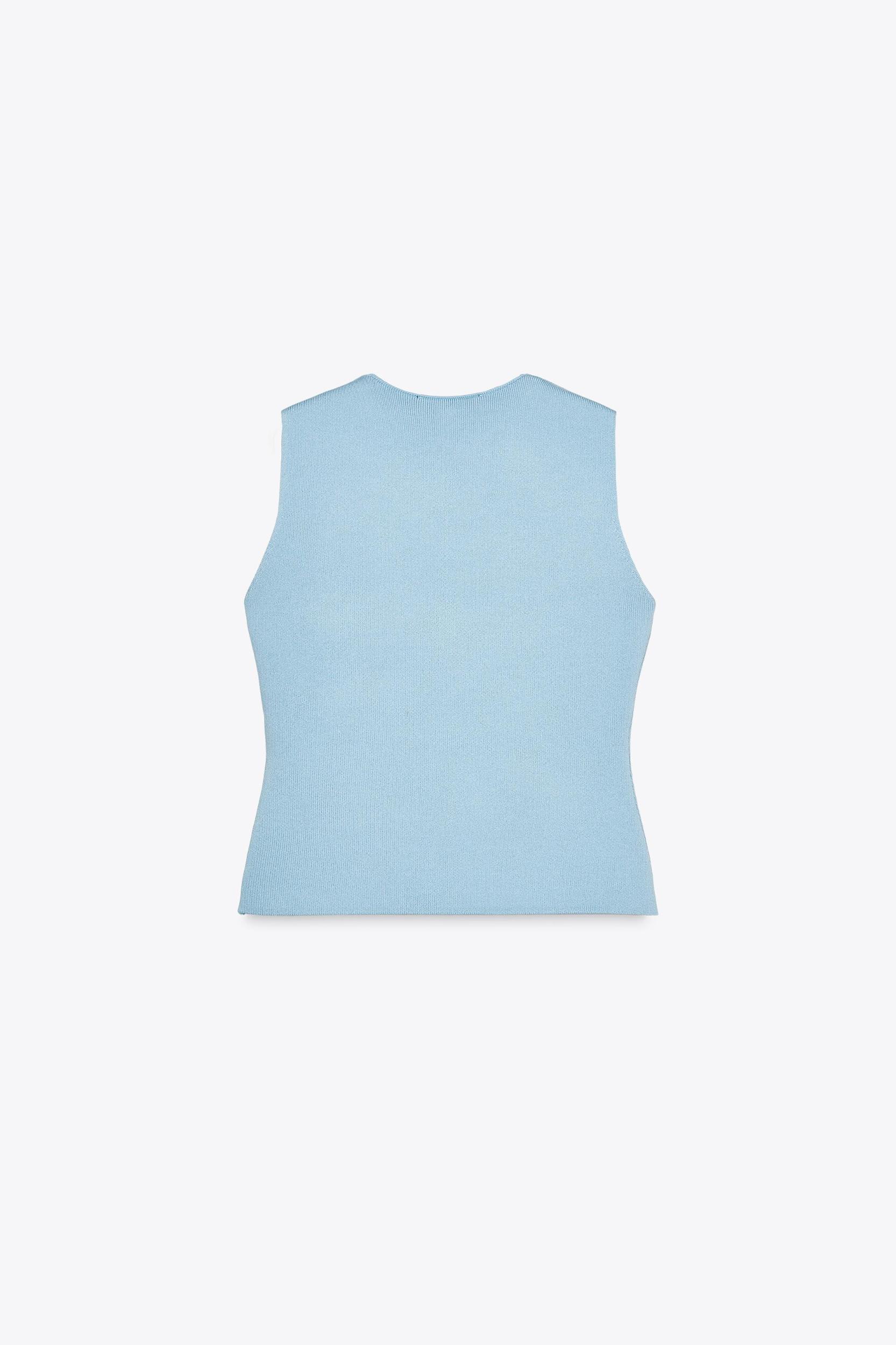 SMOOTH KNIT VEST TOP Product Image