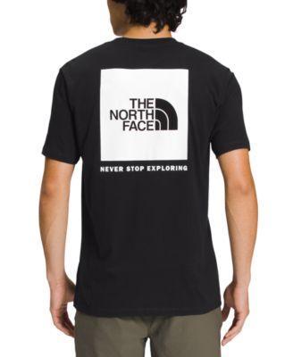 The North Face Short Sleeve Box NSE Tee (Black Currant ) Men's Clothing Product Image