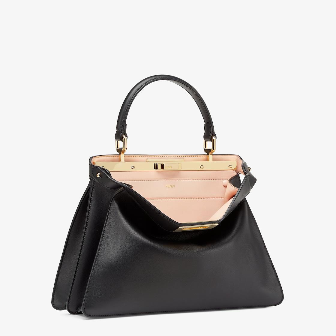 Peekaboo ISeeU MediumBlack, calf leather bag Product Image