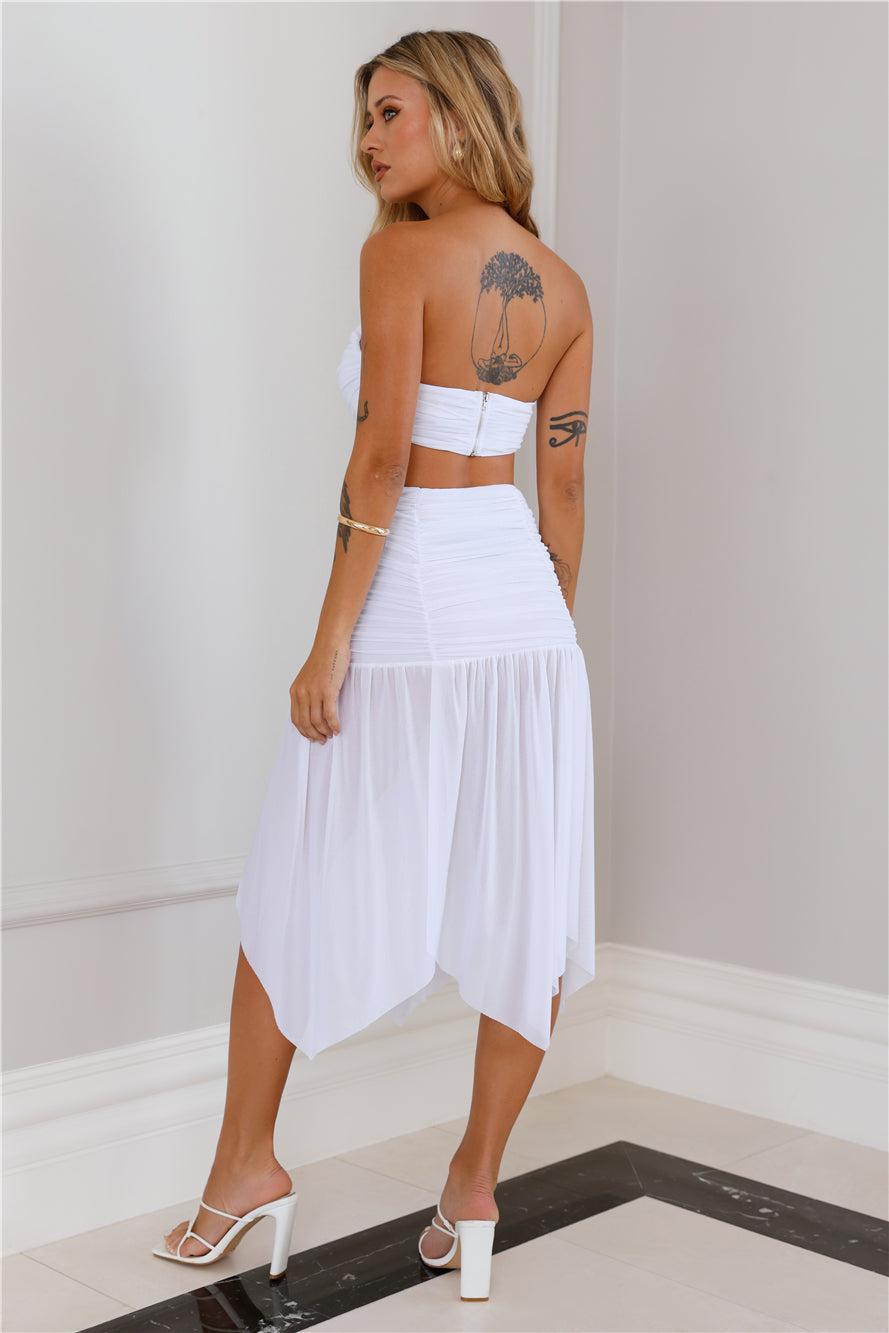 Seaside Celebrations Crop Top White Product Image