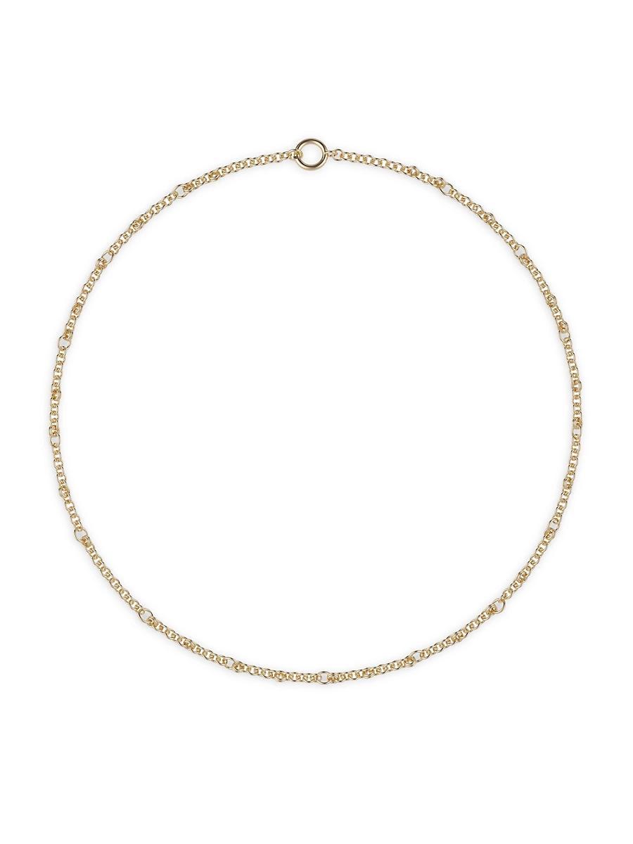 Womens Gravity 18K Yellow Gold Link Chain Necklace Product Image