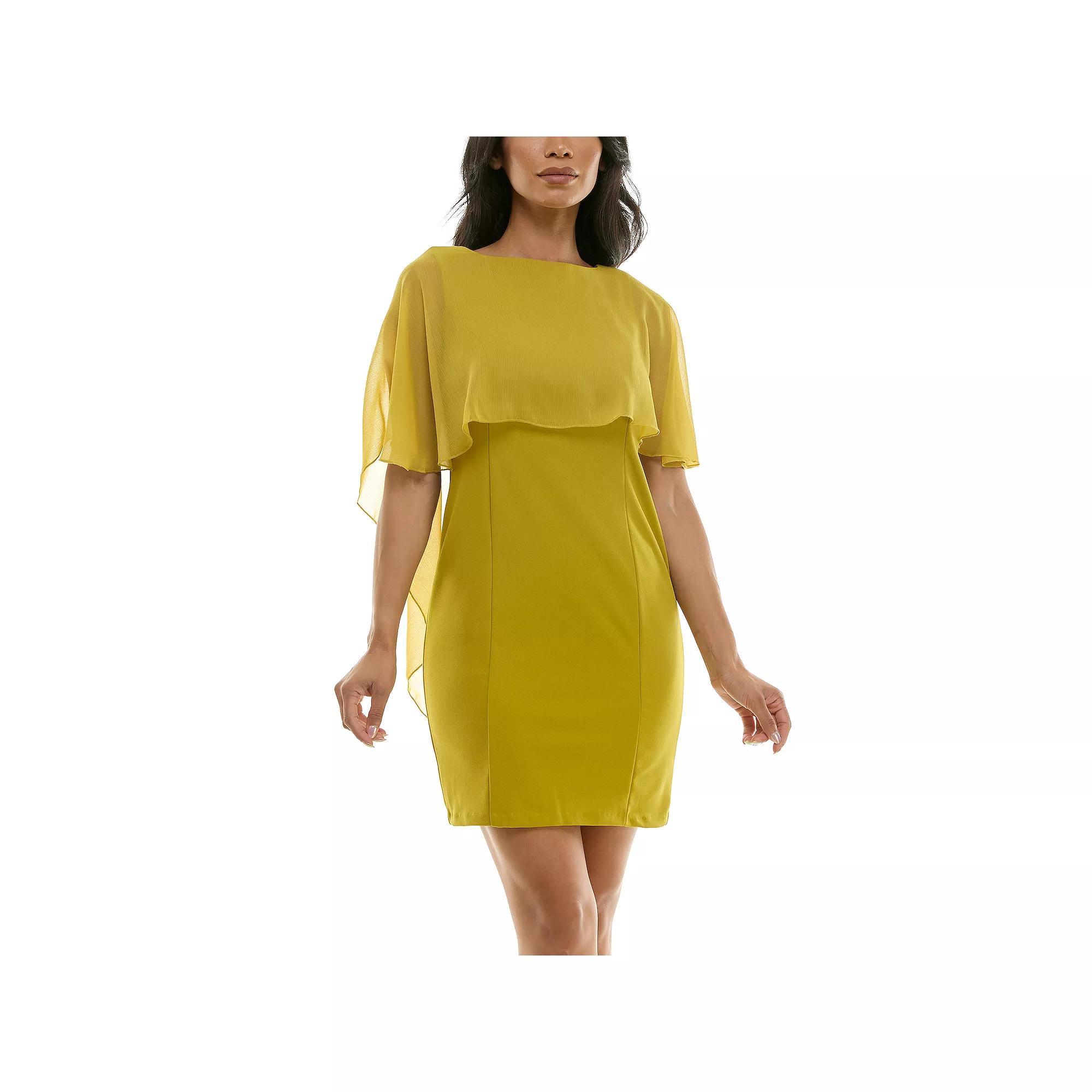 Womens Nina Leonard Popover Chiffon Sheath Dress Product Image