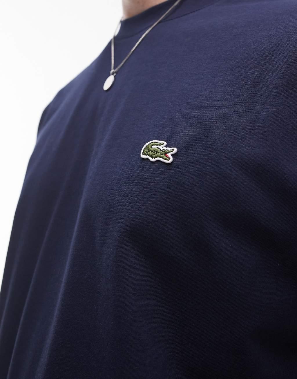 Lacoste logo t-shirt in navy Product Image
