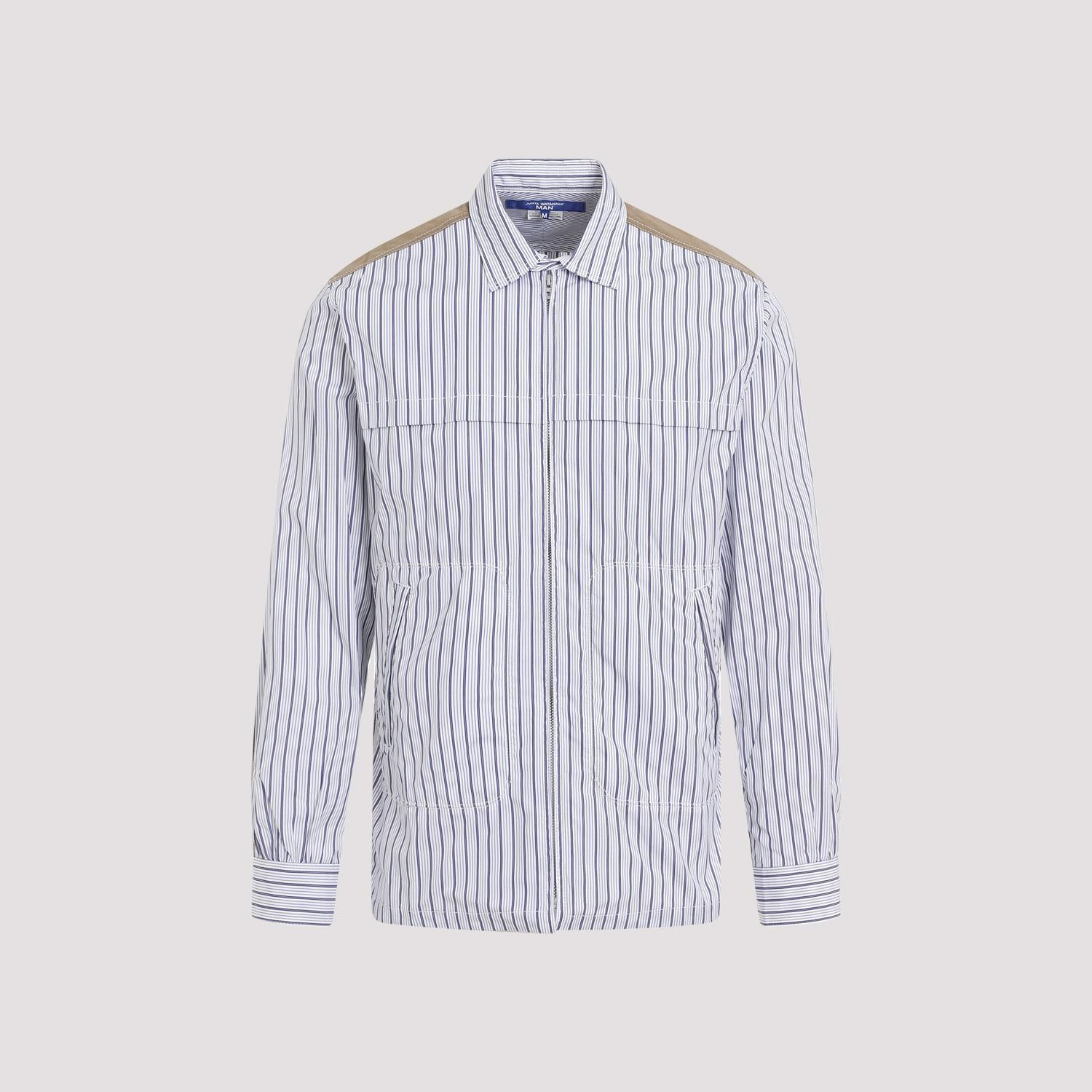 JUNYA WATANABE Man Striped Panelled Long In White Product Image
