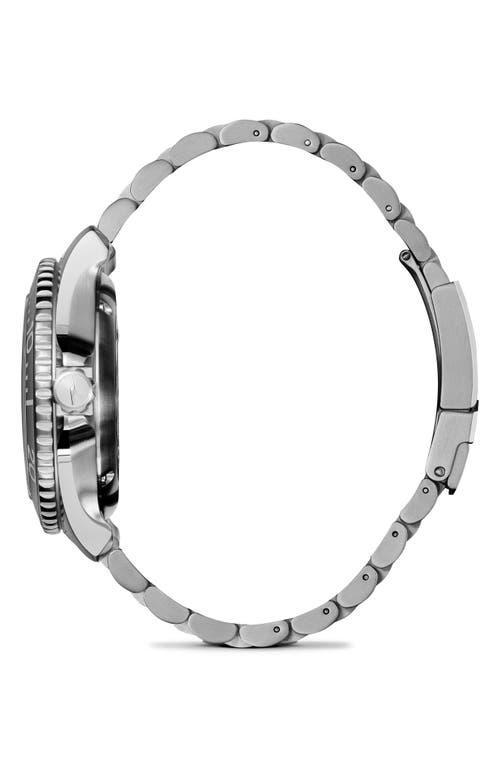 SHINOLA Men's Ice Monster Brushed Titanium Bracelet Watch In Ice White Product Image