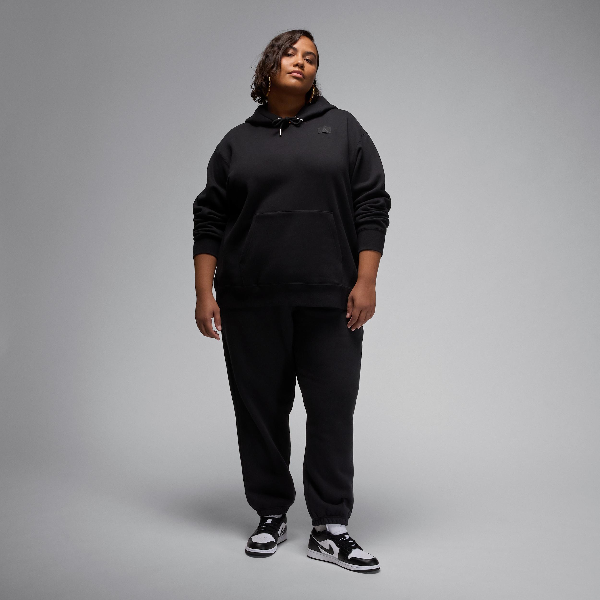 Jordan Flight Fleece Women's Satin-Lined Pullover Hoodie (Plus Size) Product Image