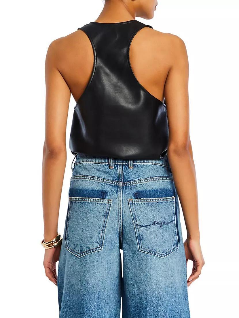 Nina Leather Bodysuit Product Image