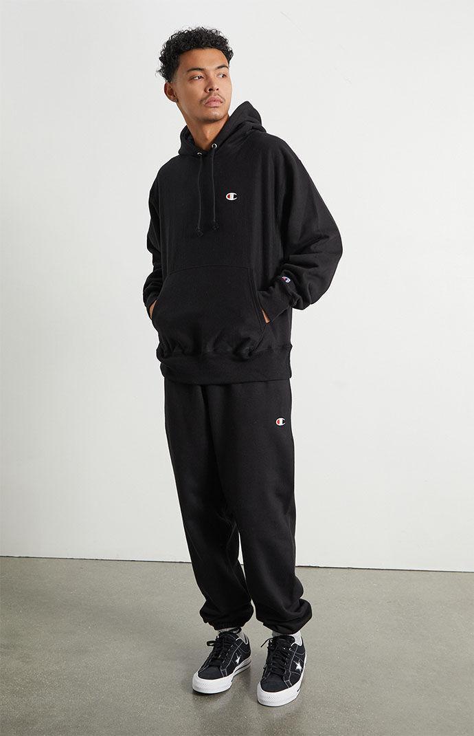 Mens Champion Reverse Weave Sweatpants, C Logo, 30 Black 2XL Product Image