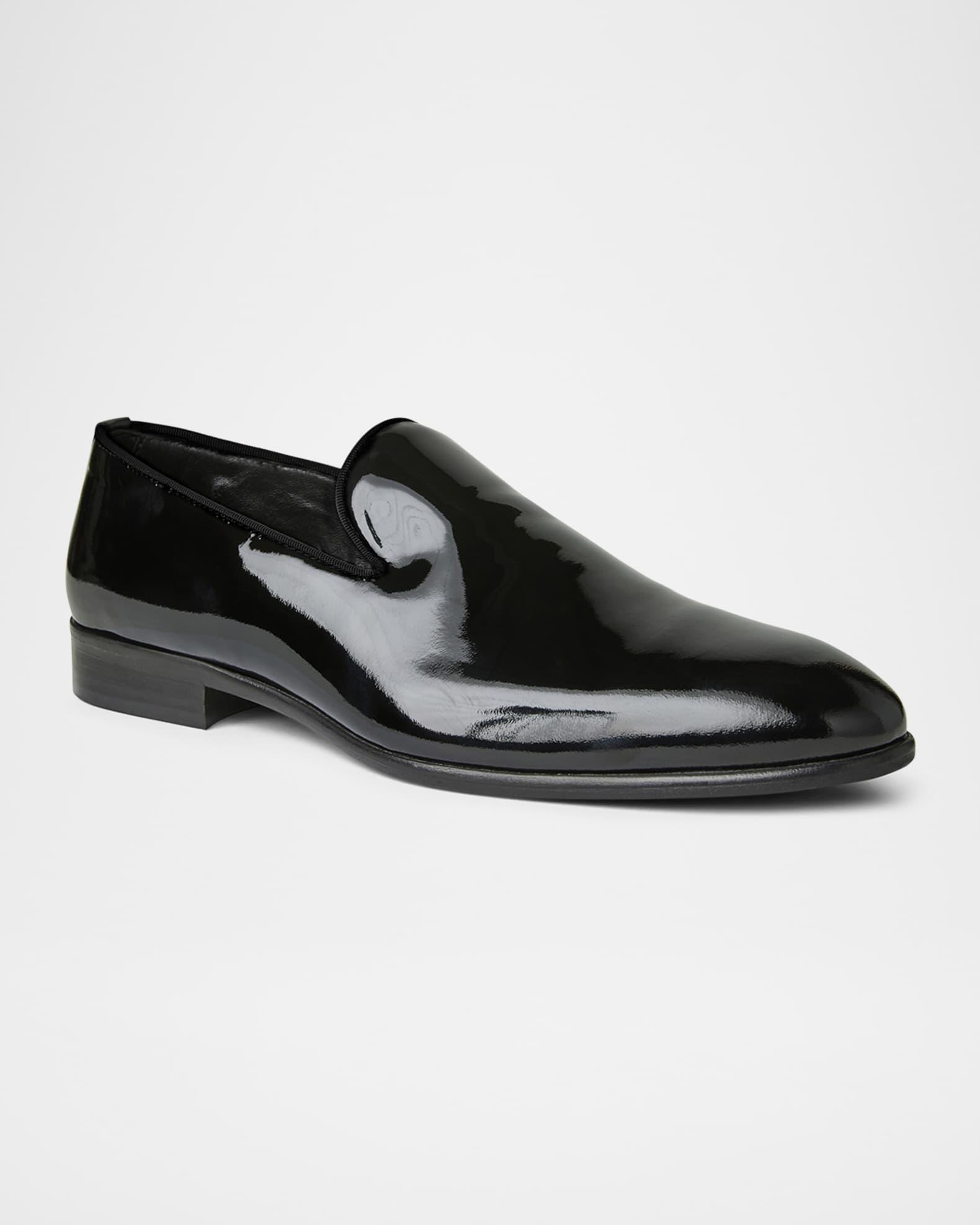 Men's Danilo Patent Leather Smoking Slippers Product Image