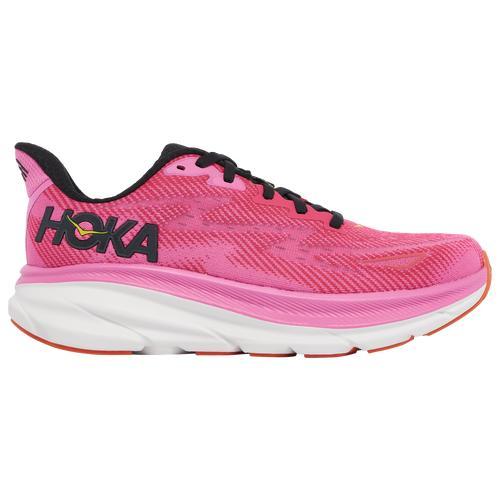 HOKA Womens HOKA Clifton 9 - Womens Running Shoes White/Lemonade Product Image