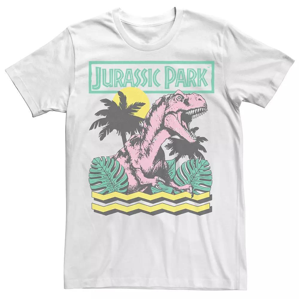 Men's Jurassic Park Vintage T-Rex Roar Retro Tee, Size: Large, White Product Image