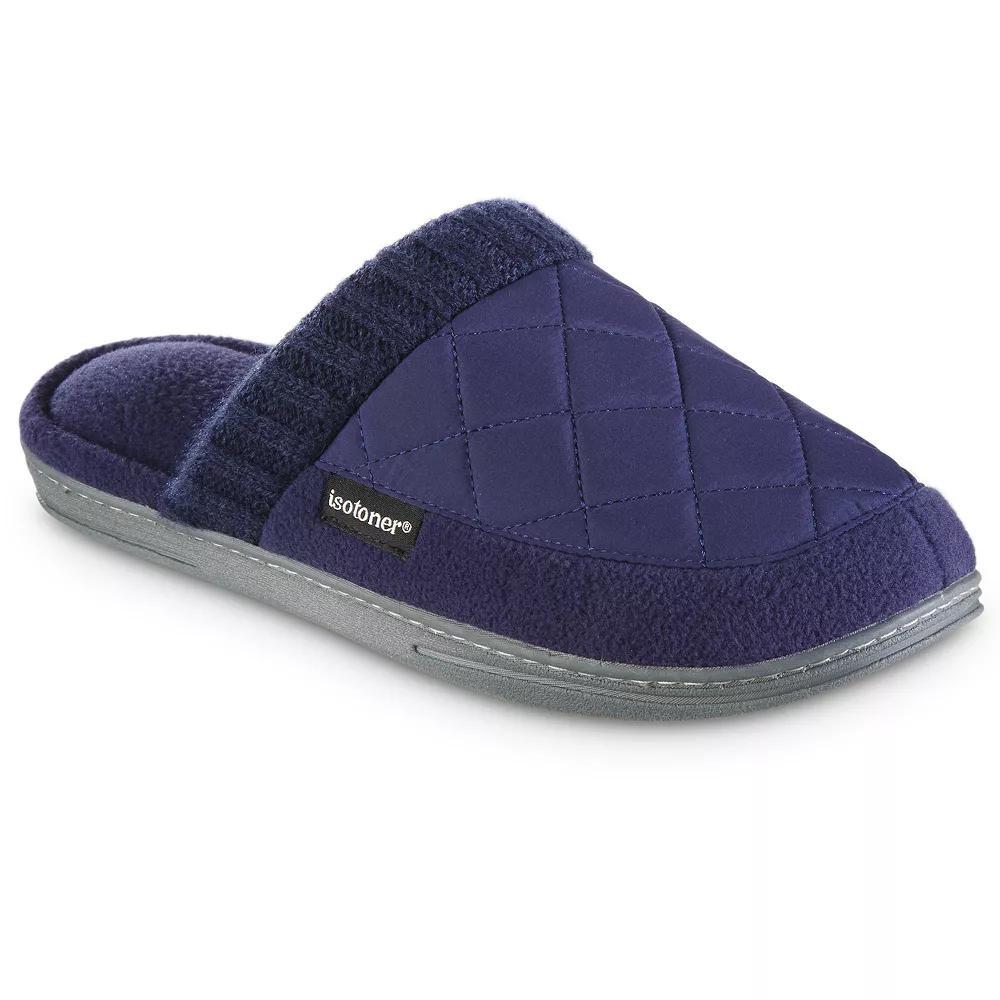 isotoner Levon Men's Quilted Clog Slippers, Size: XL, Blue Product Image
