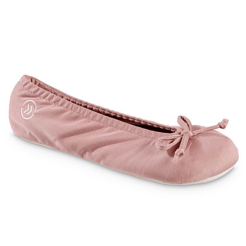 Isotoner Women's Classic Ballerina Slippers - Pink L Product Image
