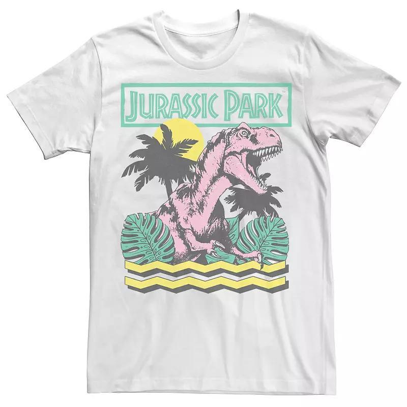 Men's Jurassic Park Vintage T-Rex Roar Retro Tee, Size: Large, White Product Image