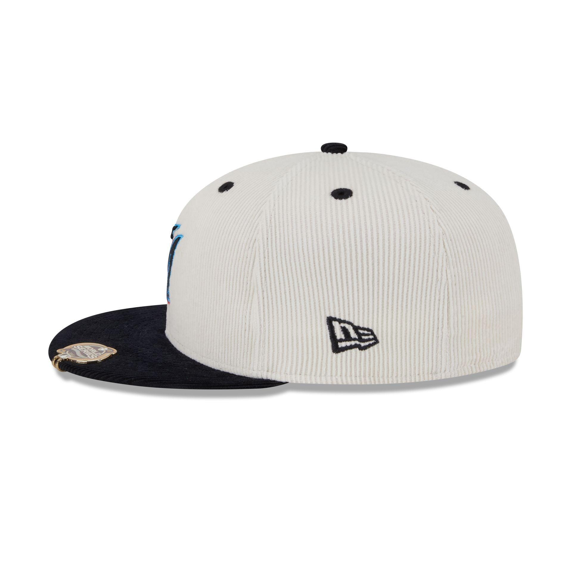 Miami Marlins Two Tone Cord 59FIFTY Fitted Hat Male Product Image