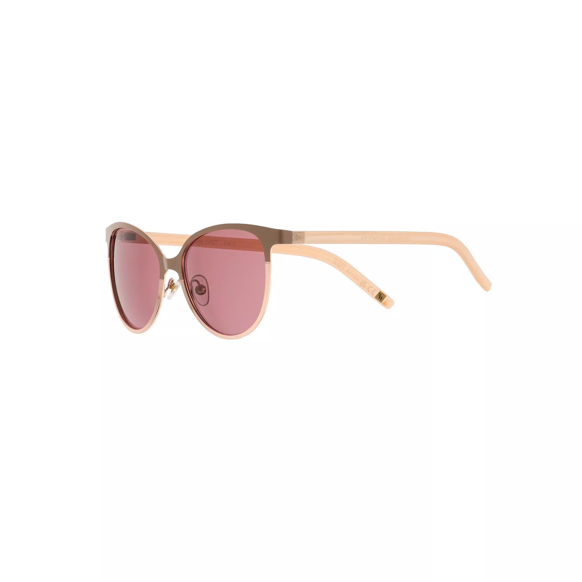 Women's Nine West Metal Cat Eye Sunglasses, Pink Product Image