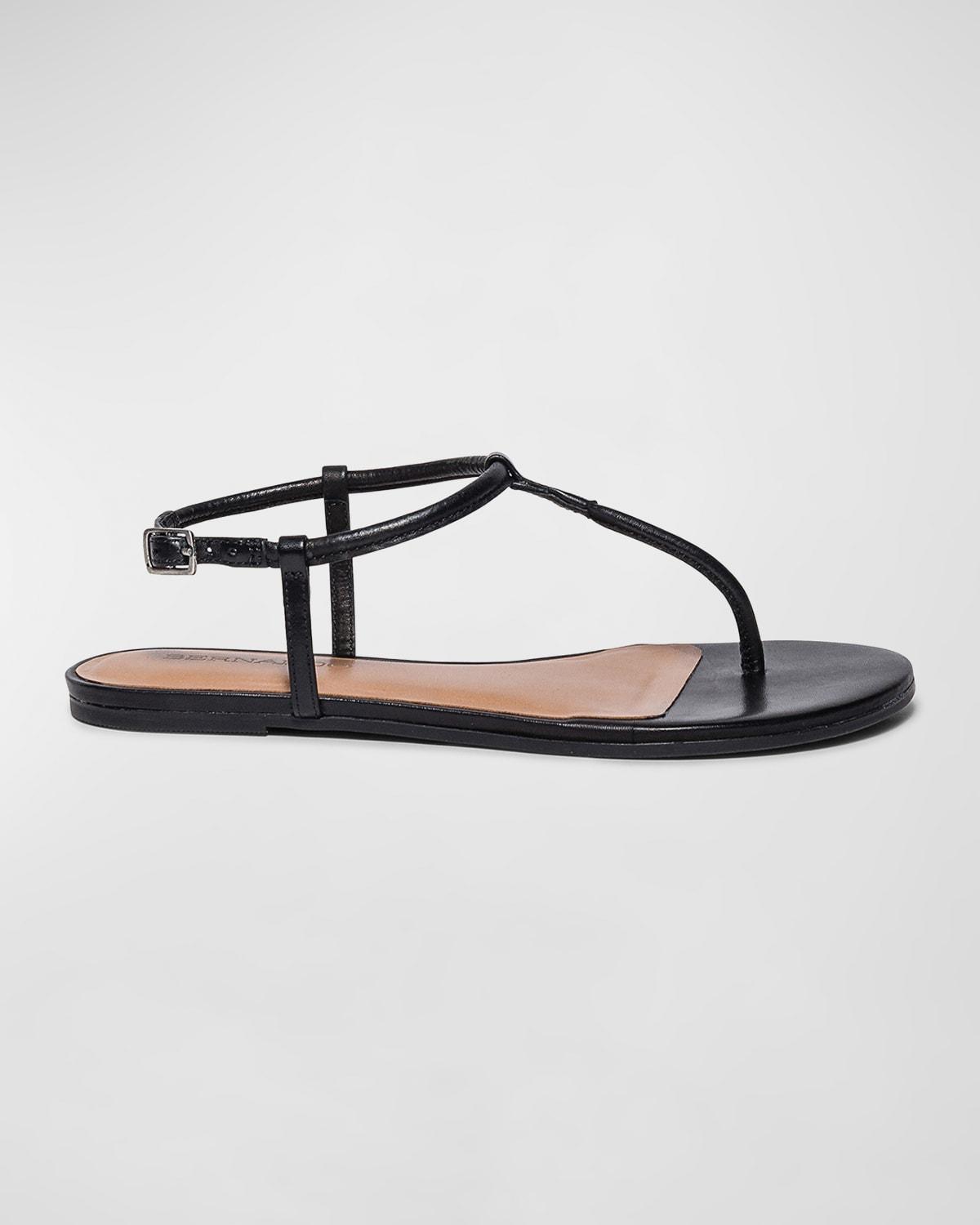 Leather Slingback Thong Sandals Product Image