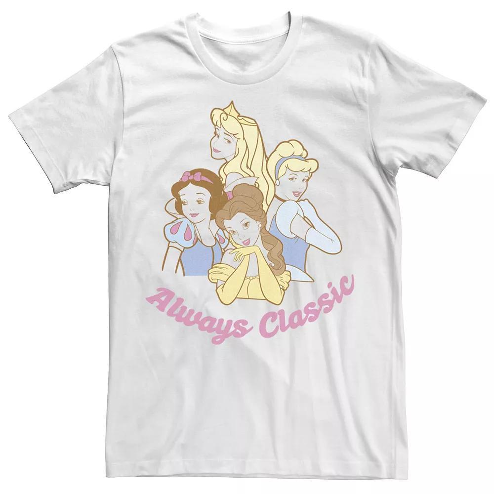 Men's Disney Princess Always Classic Group Shot Tee, Size: Small, White Product Image