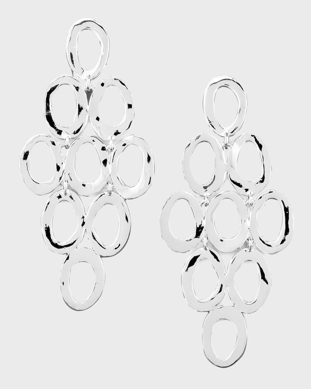 Womens Classico Sterling Silver Open Cascade Earrings Product Image