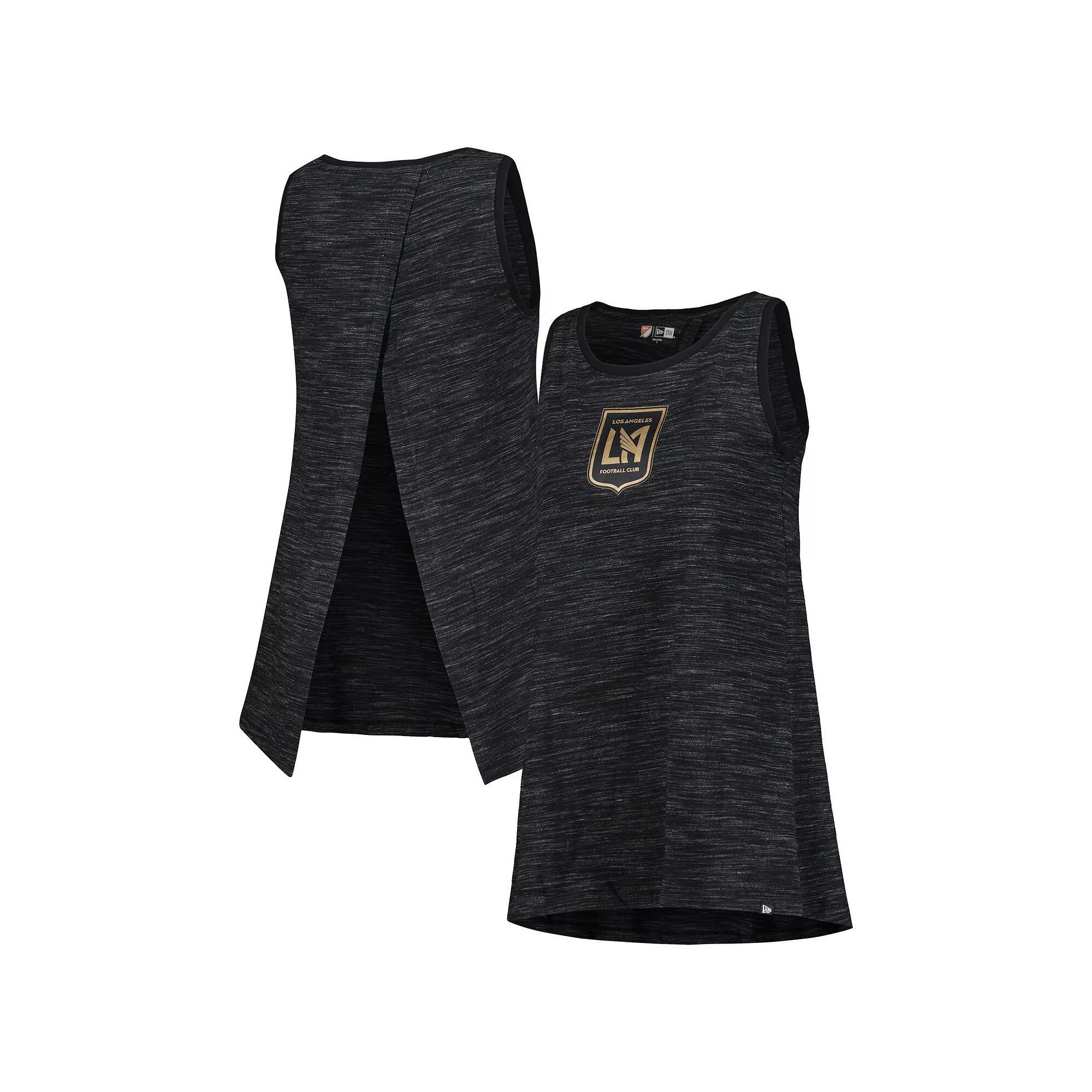 Women's 5th & Ocean by New Era Black LAFC Athletic Cross Back Tank Top, Size: Large, Lfc Black Product Image