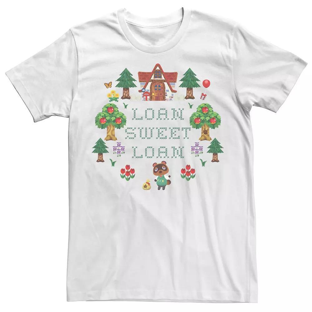 Men's Animal Crossing Loan Sweet Loan Tee, Size: XL, White Product Image