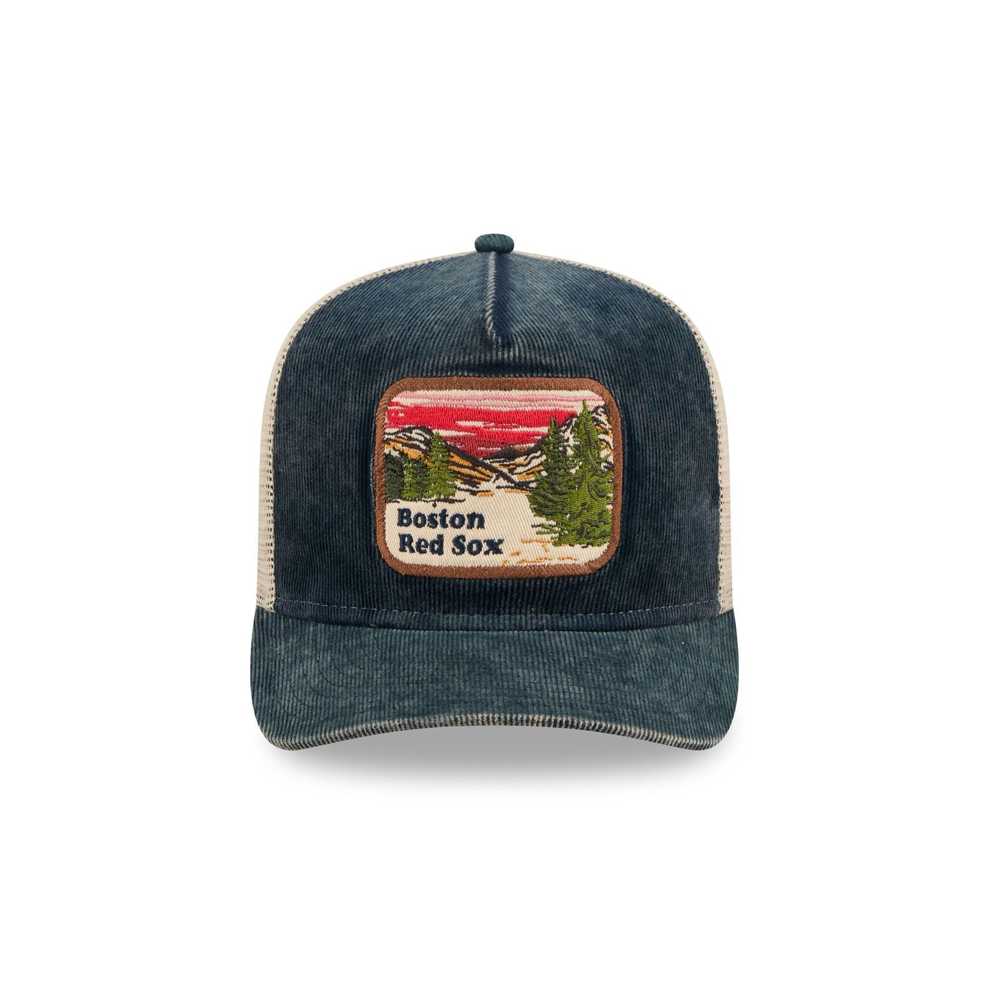 Boston Red Sox Vintage Landscape 9FIFTY A-Frame Trucker Hat Male Product Image