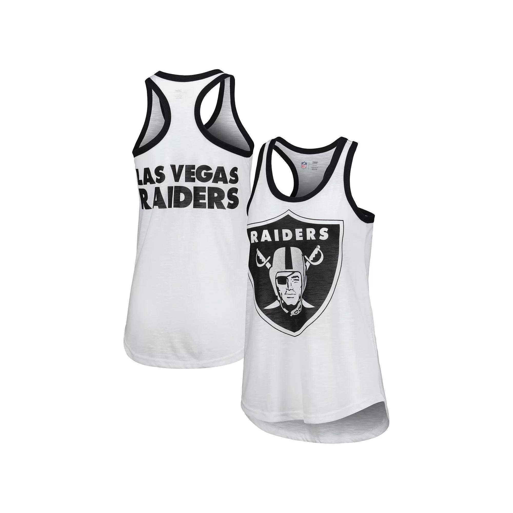 Women's G-III 4Her by Carl Banks White Las Vegas Raiders Tater Tank Top, Size: 2XL, Lvr White Product Image
