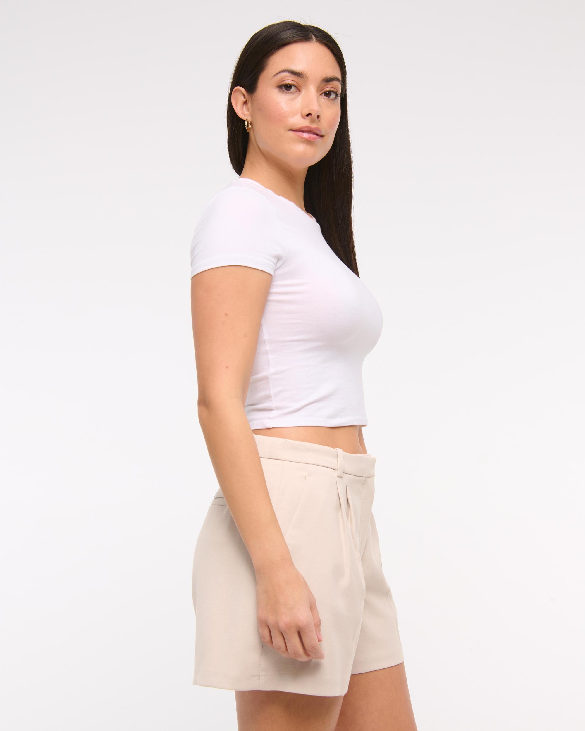 Curve Love A&F Sloane Low Rise Tailored Short Product Image