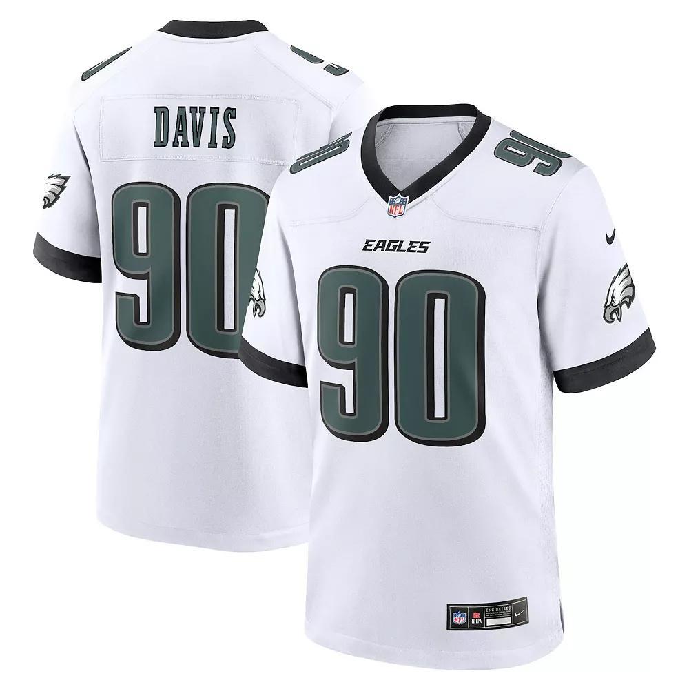 Men's Nike Jordan Davis White Philadelphia Eagles White Game Jersey, Size: 3XL Product Image