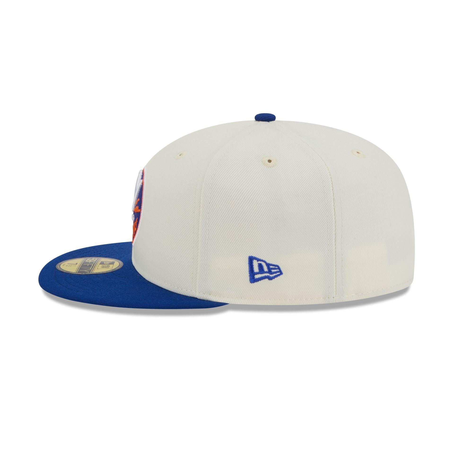 New York Islanders Chrome White 59FIFTY Fitted Hat Male Product Image