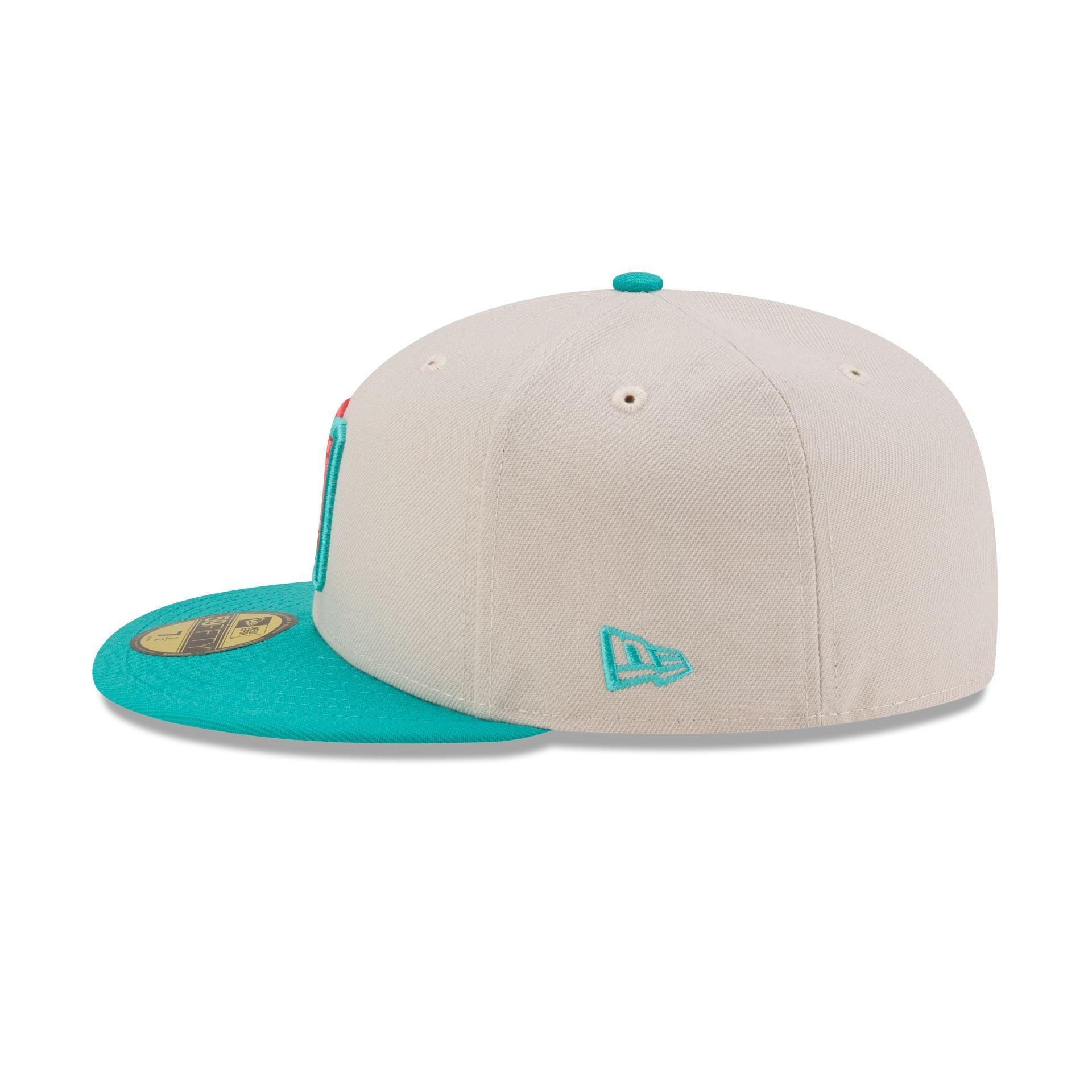 Dominican Republic Teal Script 59FIFTY Fitted Hat Male Product Image