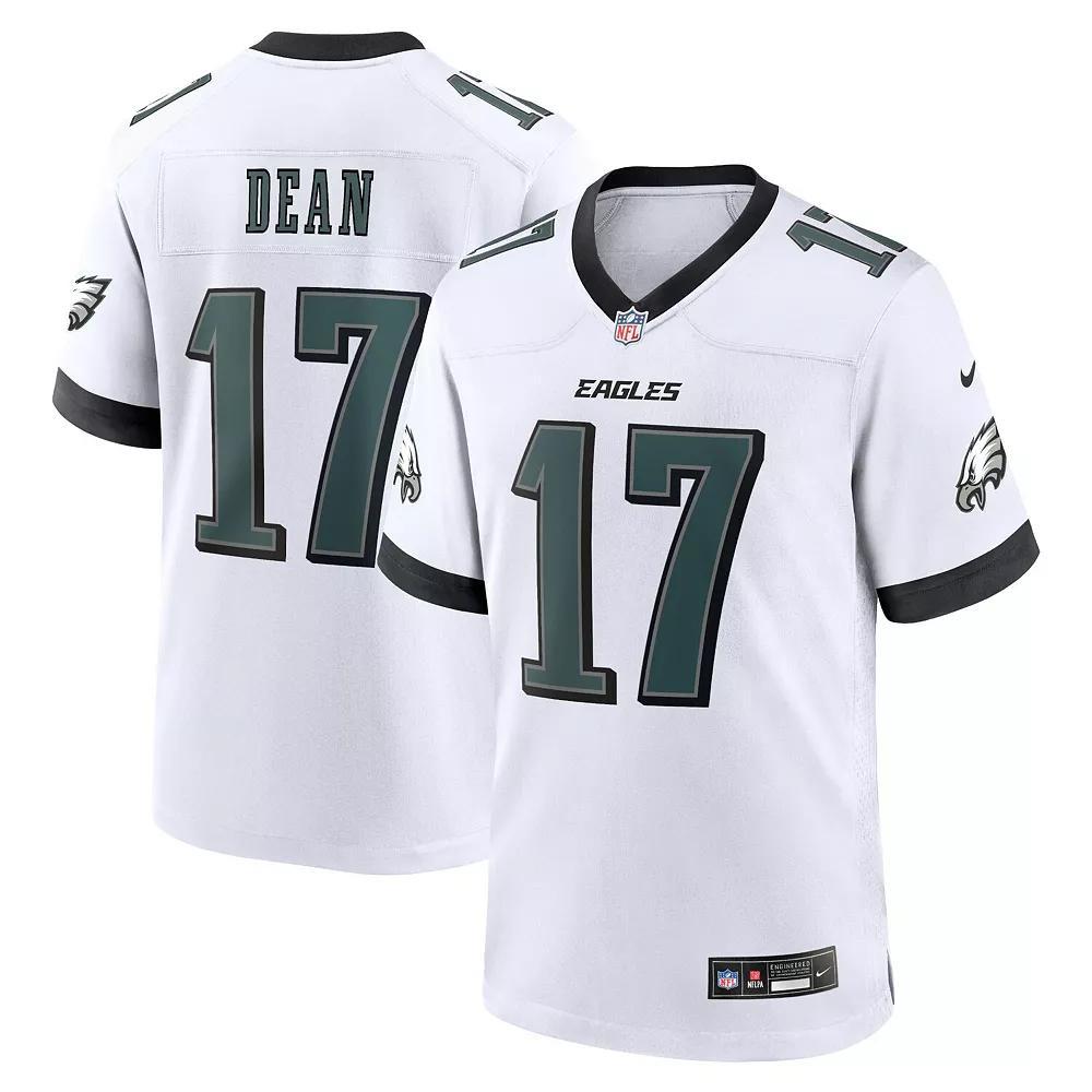 Men's Nike Nakobe Dean White Philadelphia Eagles White Game Jersey, Size: XL Product Image