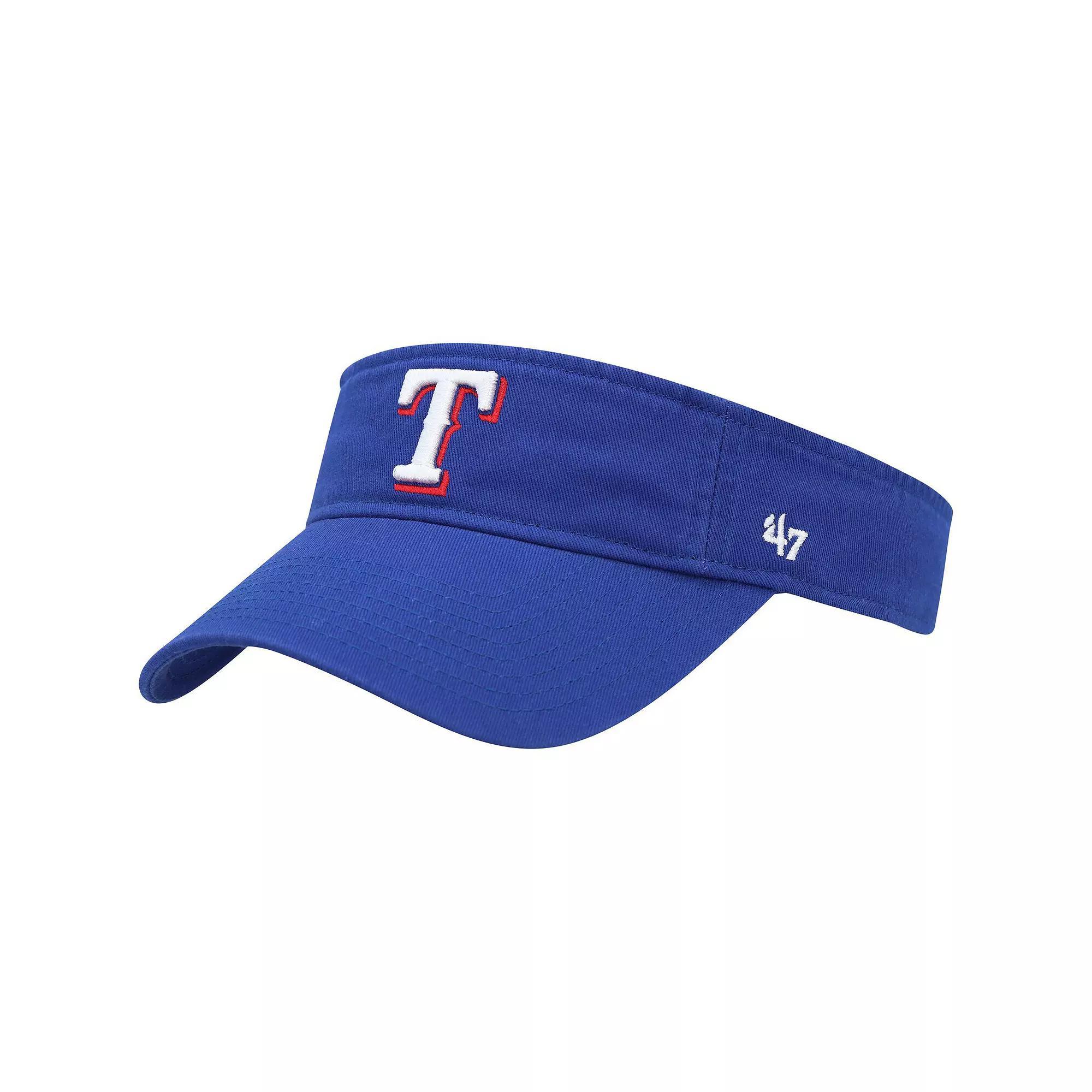 Mens 47 Royal Texas Rangers Clean Up Adjustable Visor Product Image