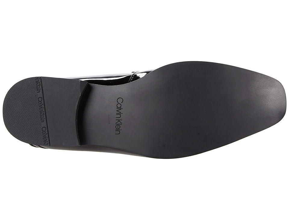 Calvin Klein Bernard Black/Patent PU) Men's Shoes Product Image