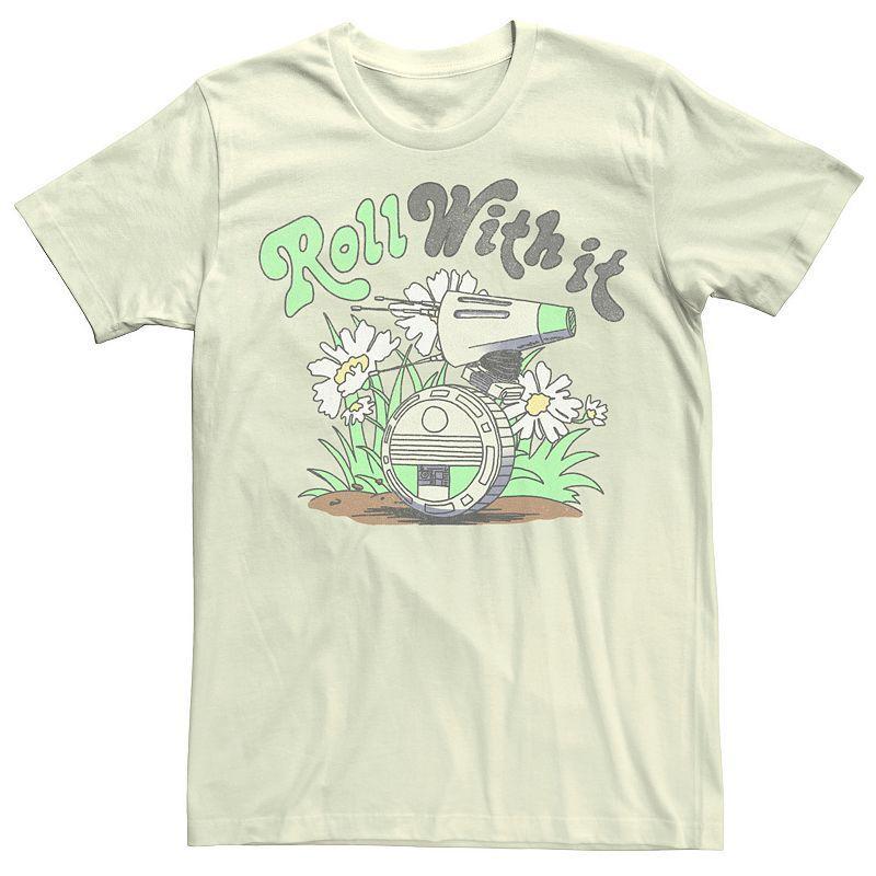 Men's Star Wars The Rise of Skywalker D-0 Roll With It Graphic Tee, Size: 3XL, Natural Product Image
