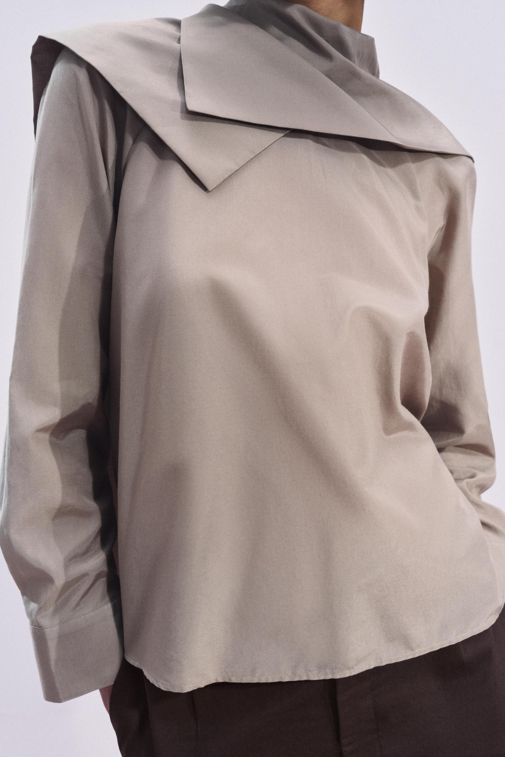 SILK BLEND BLOUSE ZW COLLECTION Product Image