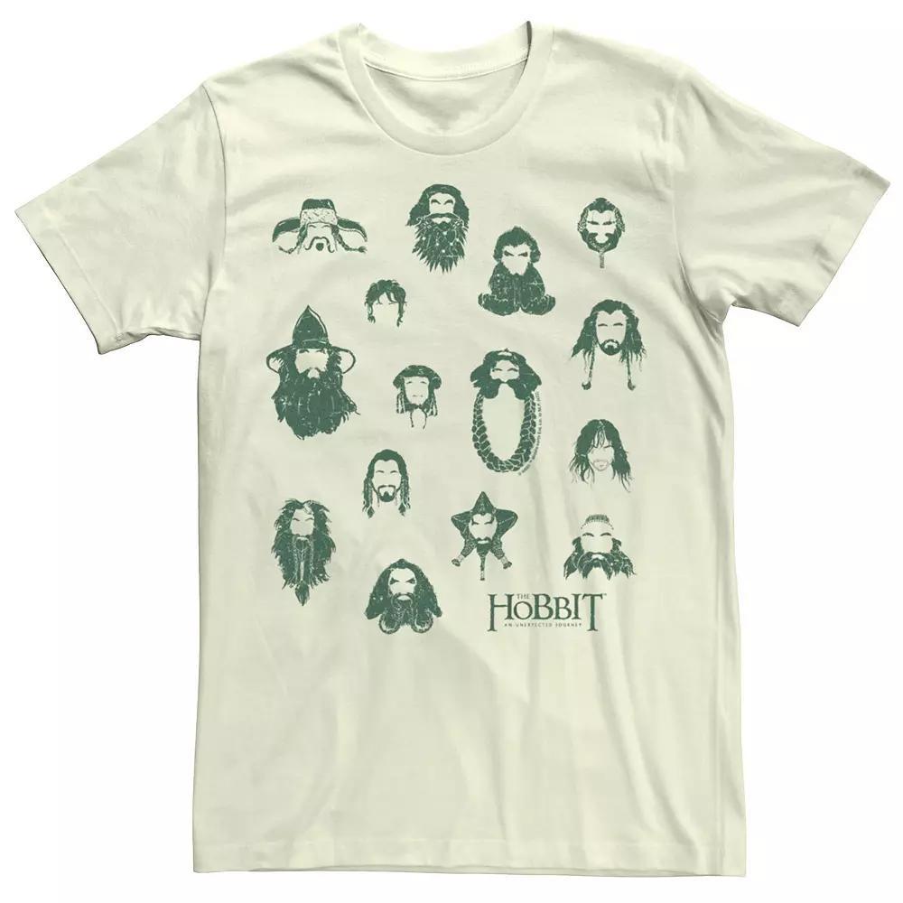 Men's The Hobbit Movie Cast Draws Tee, Size: Medium, Natural Product Image