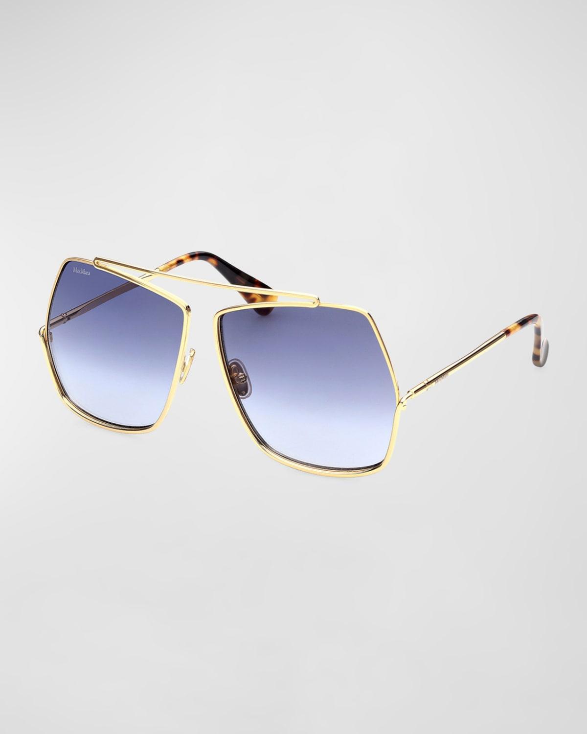 Womens 64MM Geometric Sunglasses Product Image