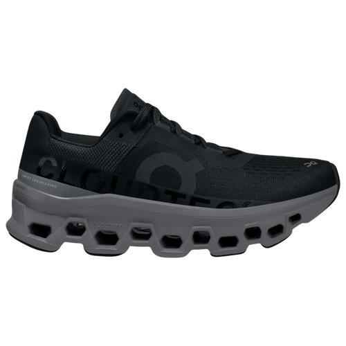 On Womens On Cloudmonster - Womens Running Shoes Black/Magnet Product Image