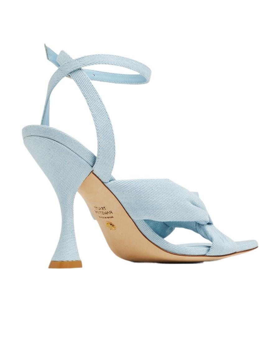 STUART WEITZMAN Playa Ankle-strap 100 Knot Sandal The Sw Outlet In Light Product Image