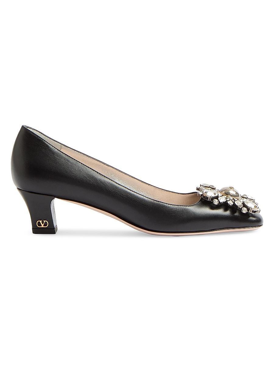 Womens Preshoes Kidskin Crystals 45MM Pumps Product Image
