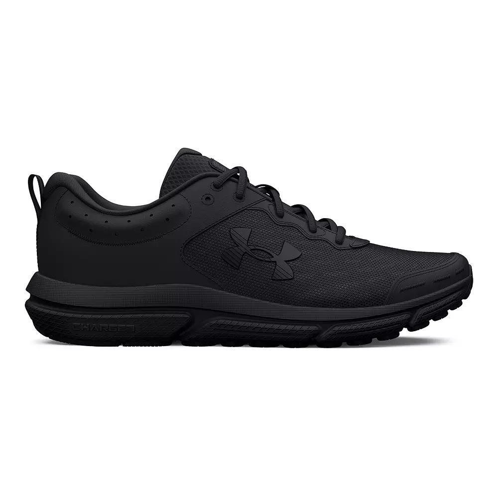 Under Armour Charged Assert 10 Men's Running Shoes, Size: 7.5 4E, Black Black Black Product Image