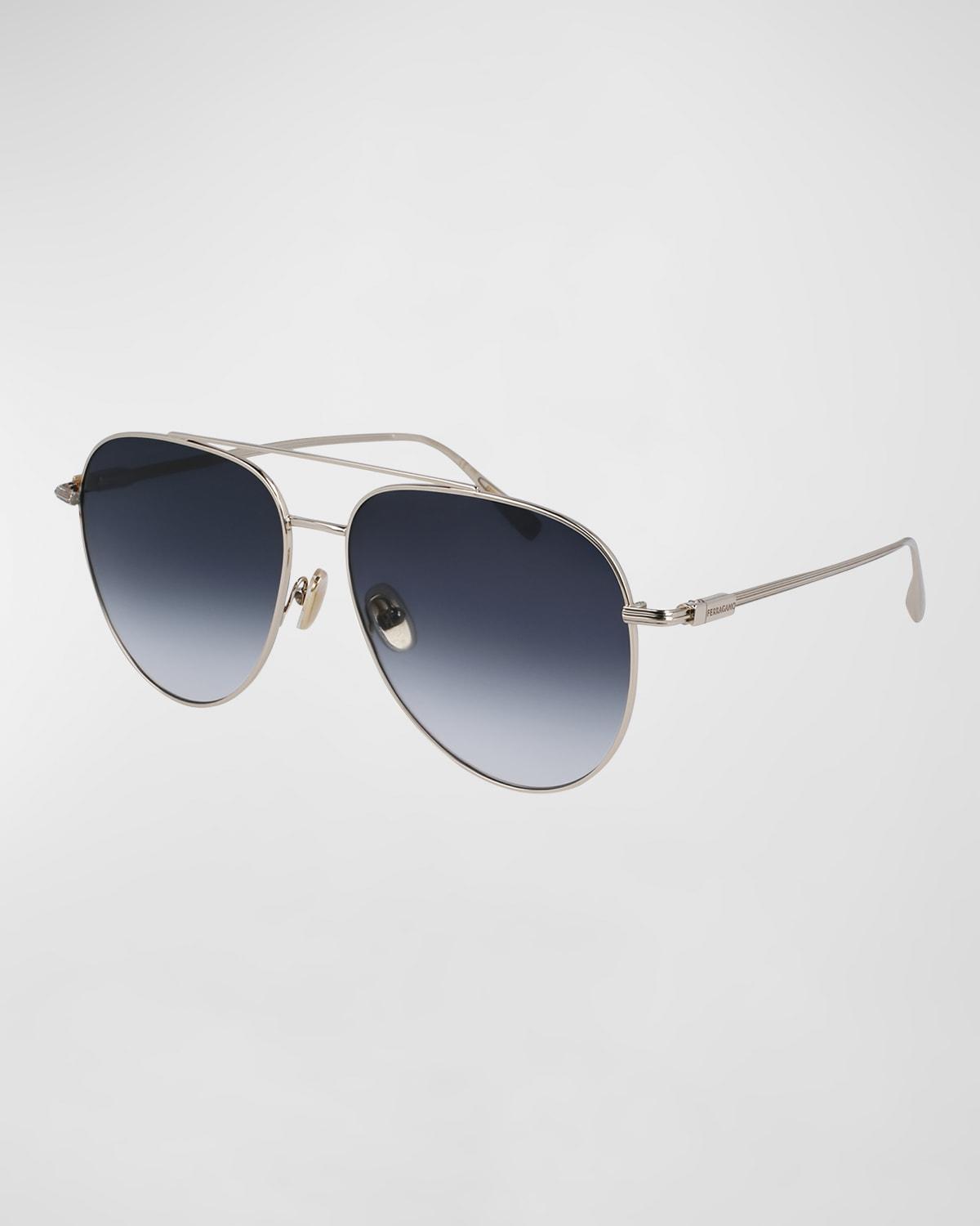 Mens 61MM Geometric Sunglasses Product Image