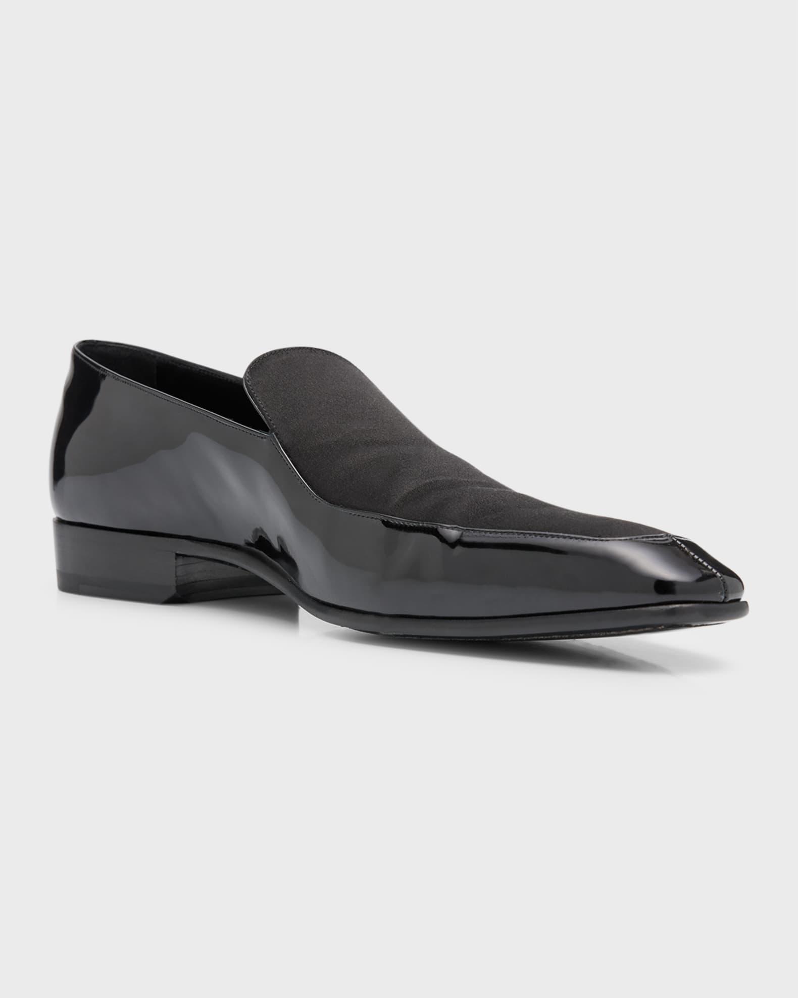 Men's Gabriel Patent Leather and Satin Loafers Product Image
