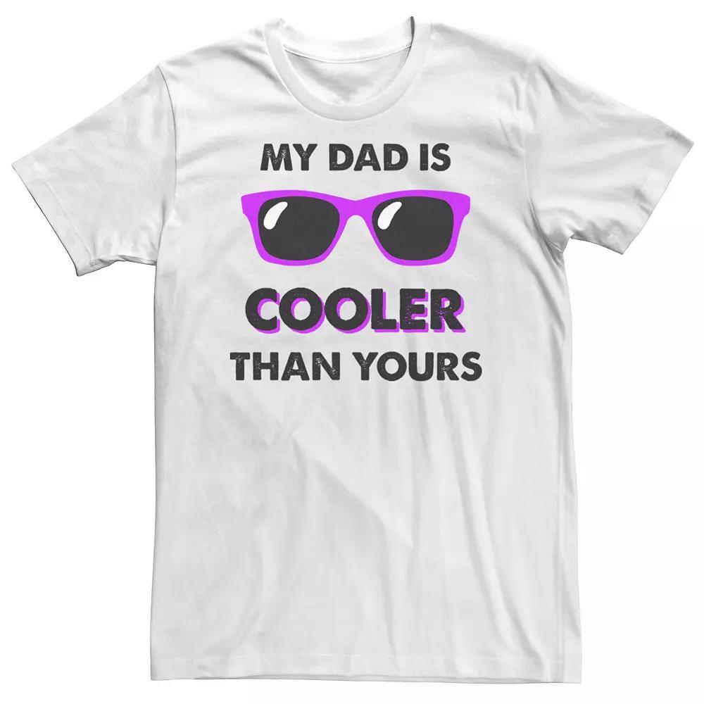 Big & Tall "My Dad is COOLER Than Yours" Father's Day Tee, Men's, Size: 3XL Tall, Athletic Grey Product Image