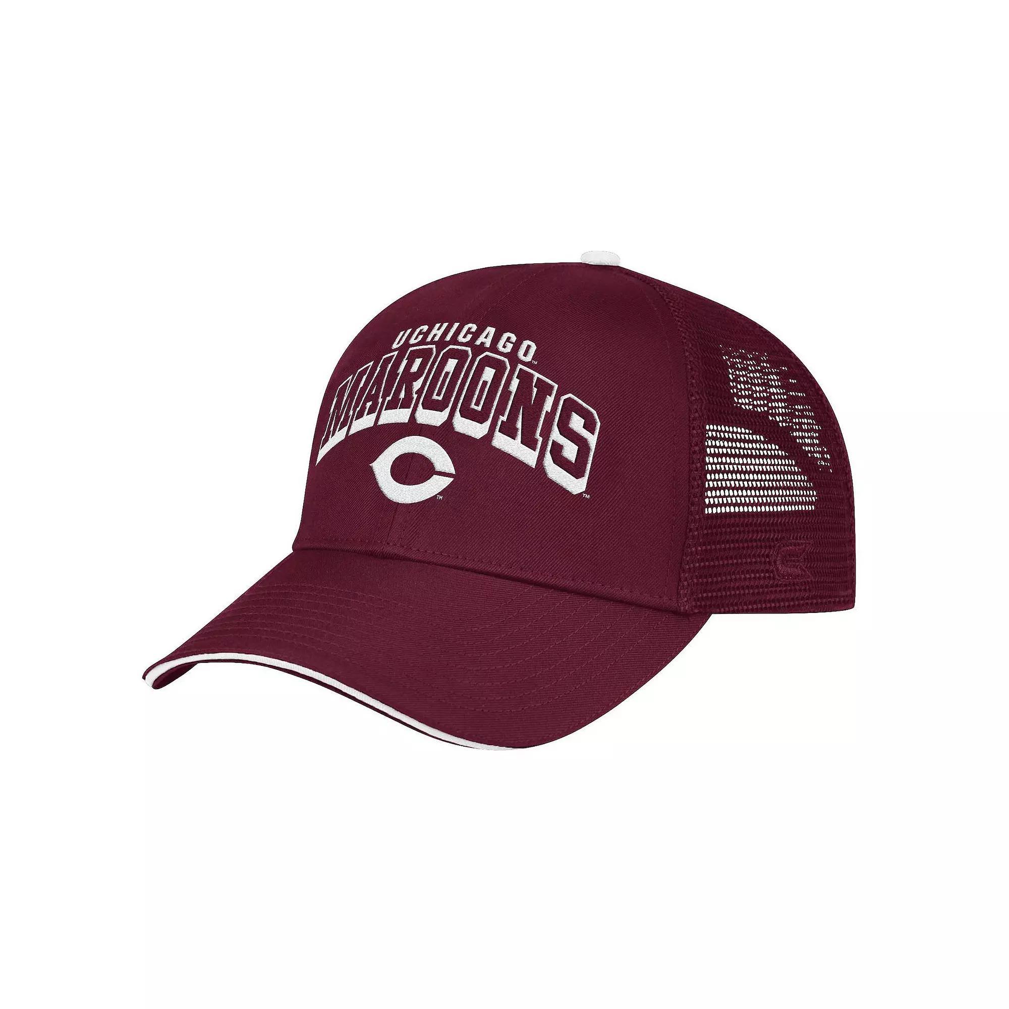 Men's Colosseum Maroon UChicago Maroons Wyatt Primary Team Trucker Adjustable Hat, Nc2 Red Product Image