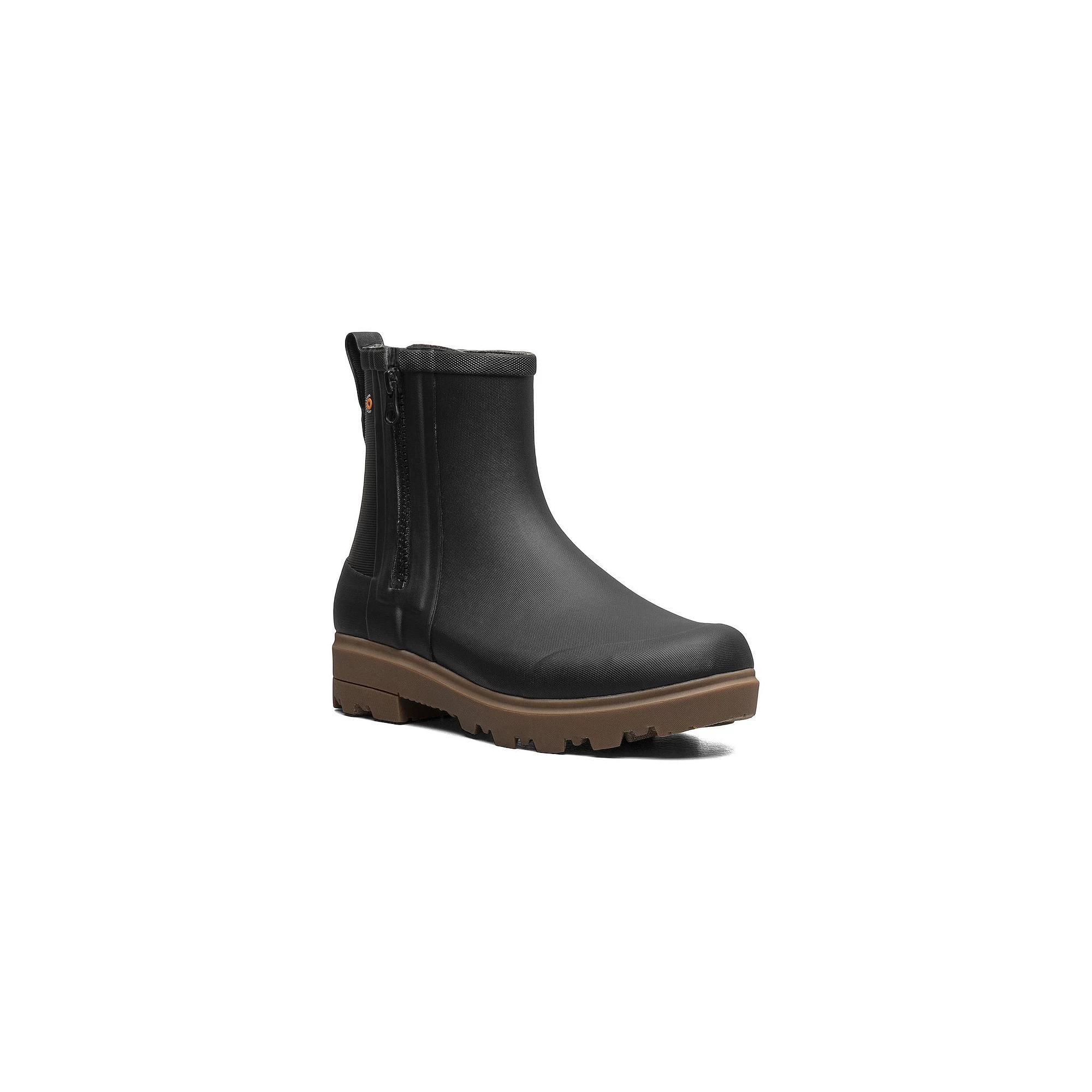 Bogs Holly Rain Zip Women's Waterproof Rain Boots, Size: 8, Black Product Image