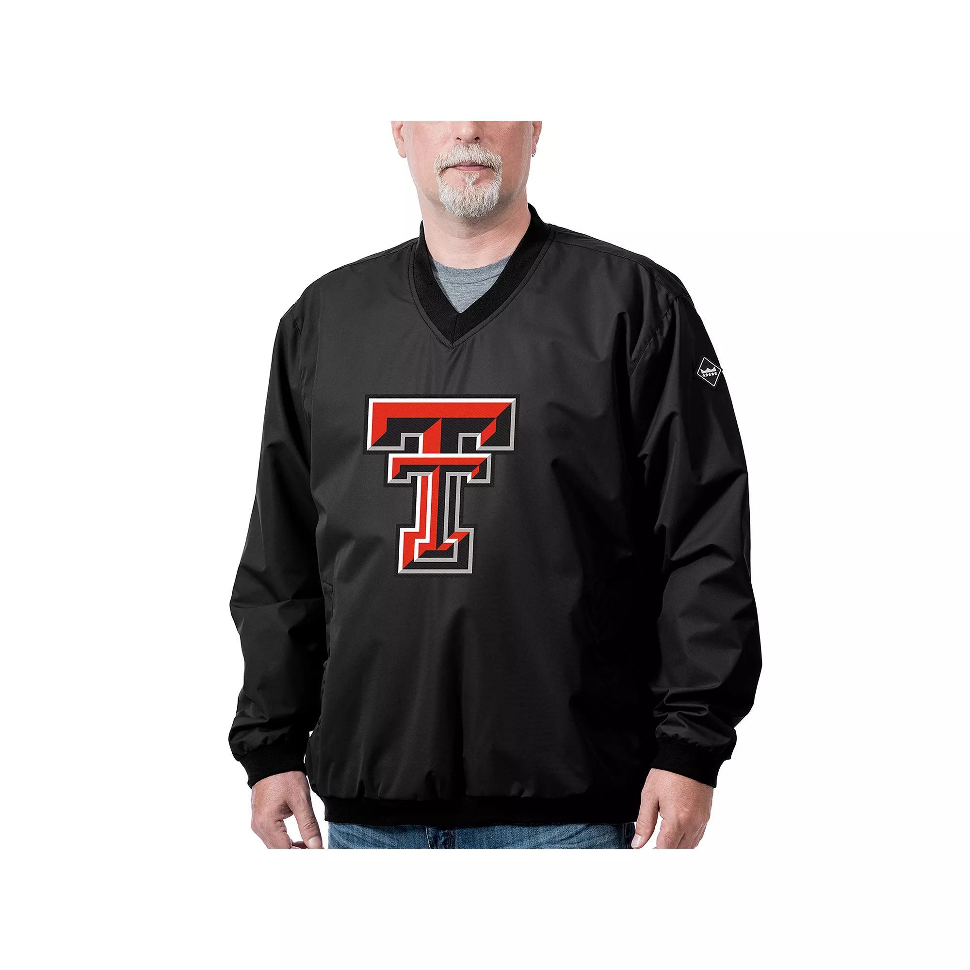 Men's Texas Tech Red Raiders Franchise Logo Pullover, Size: Small, Black Product Image