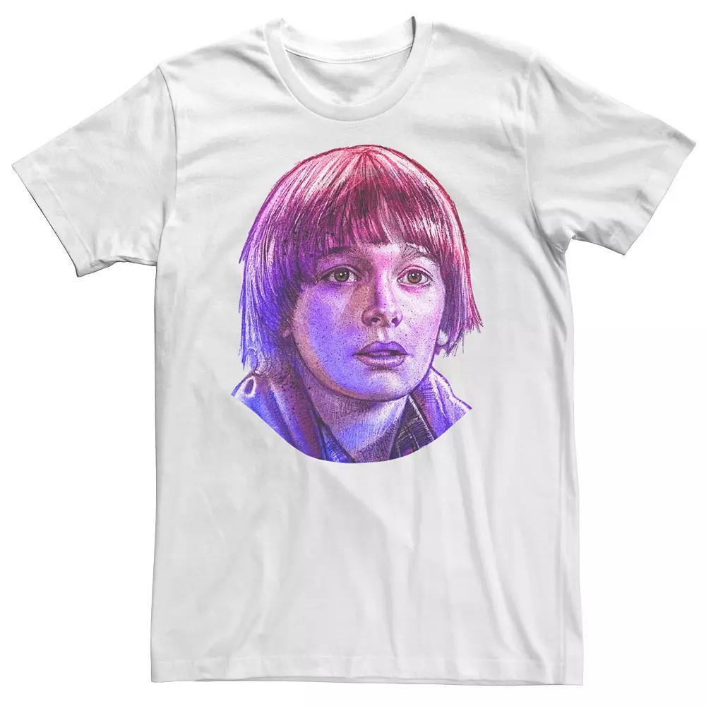 Big & Tall Stranger Things Will Rose Tone Portrait Tee, Men's, Size: XXL Tall, White Product Image